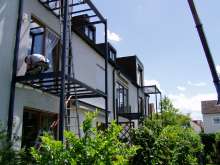 Endmontage des Balkons